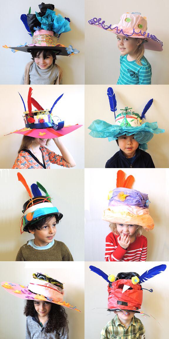 various paper hat crafts
