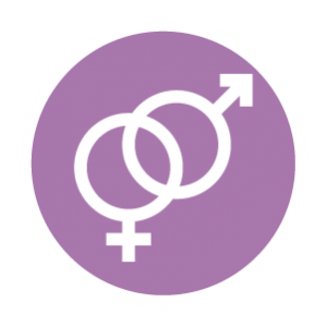 purple circle with male/female symbols