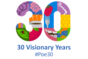 30 Visionary Years: Digital Collage representing Poe's program areas and unique features