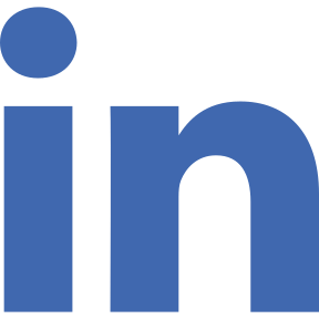 LinkedIn icon with link to social media profile