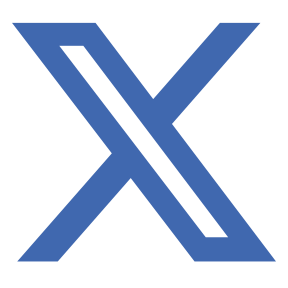 X - Twitter icon with link to social media profile