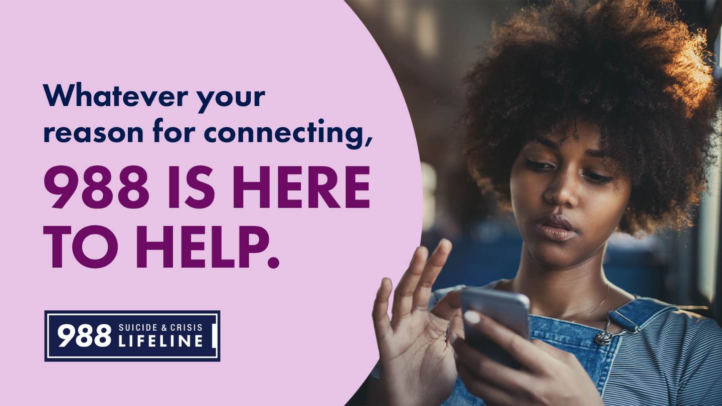 988 Suicide and Crisis Lifeline phone number