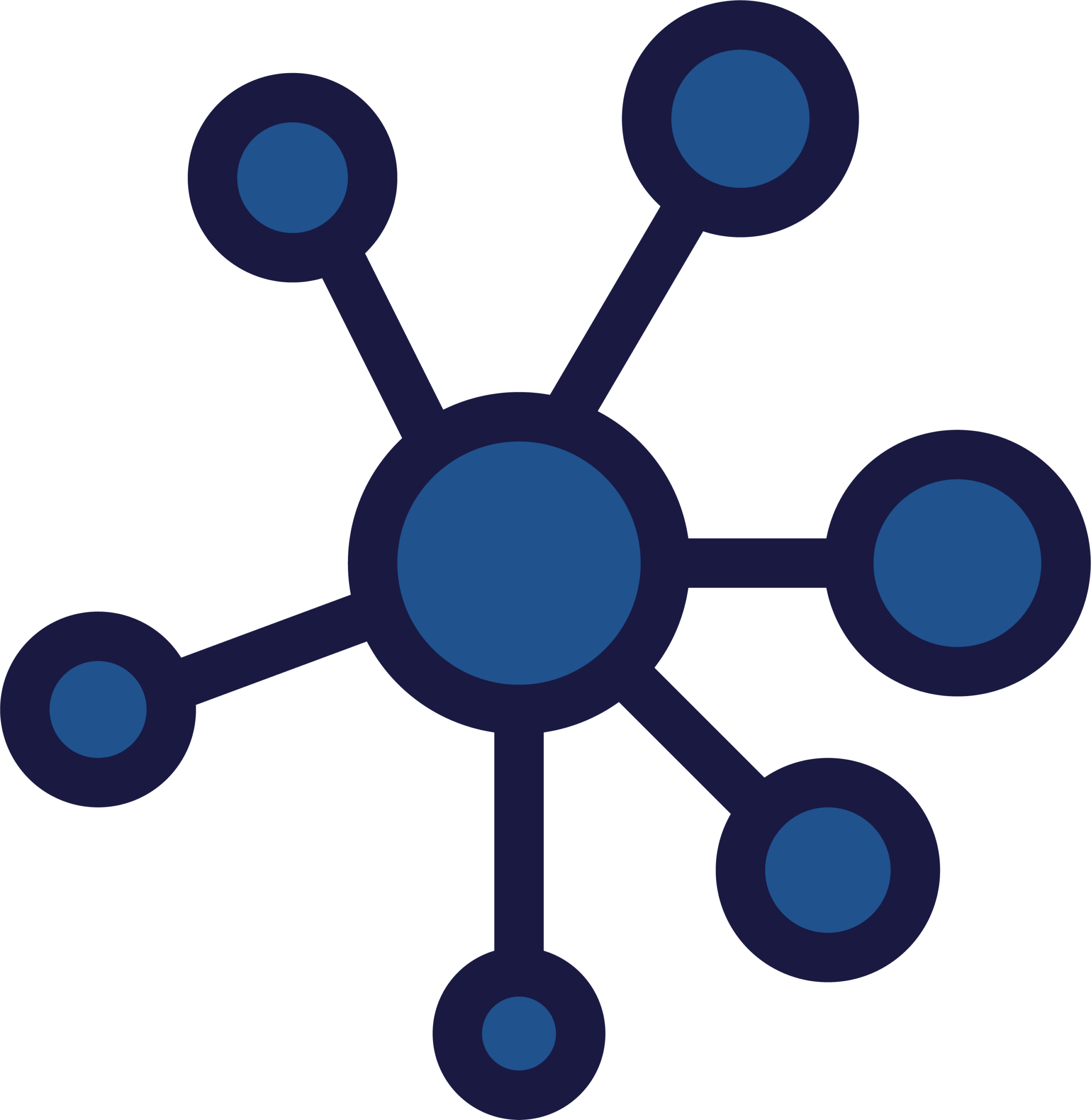 Blue antioxidant symbol.